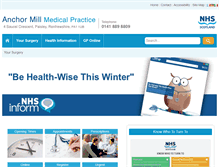 Tablet Screenshot of anchormillmedical.com